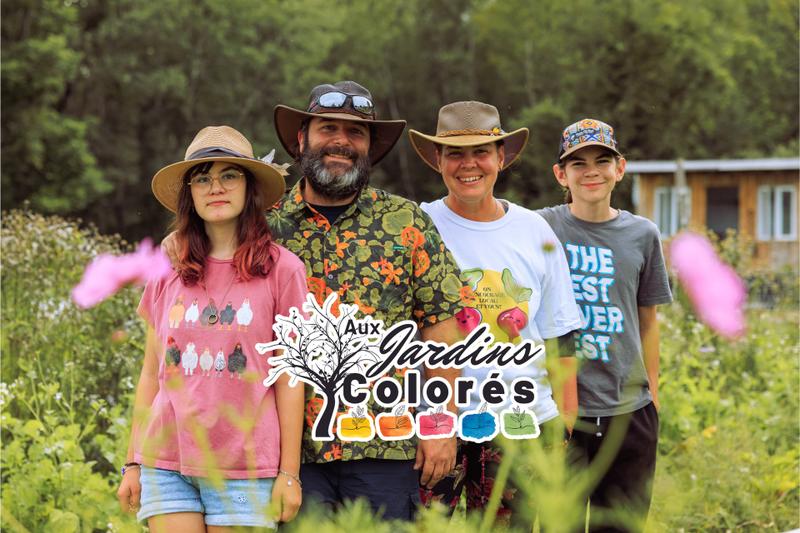 Aux Jardins Colorés — ferme locale au Québec