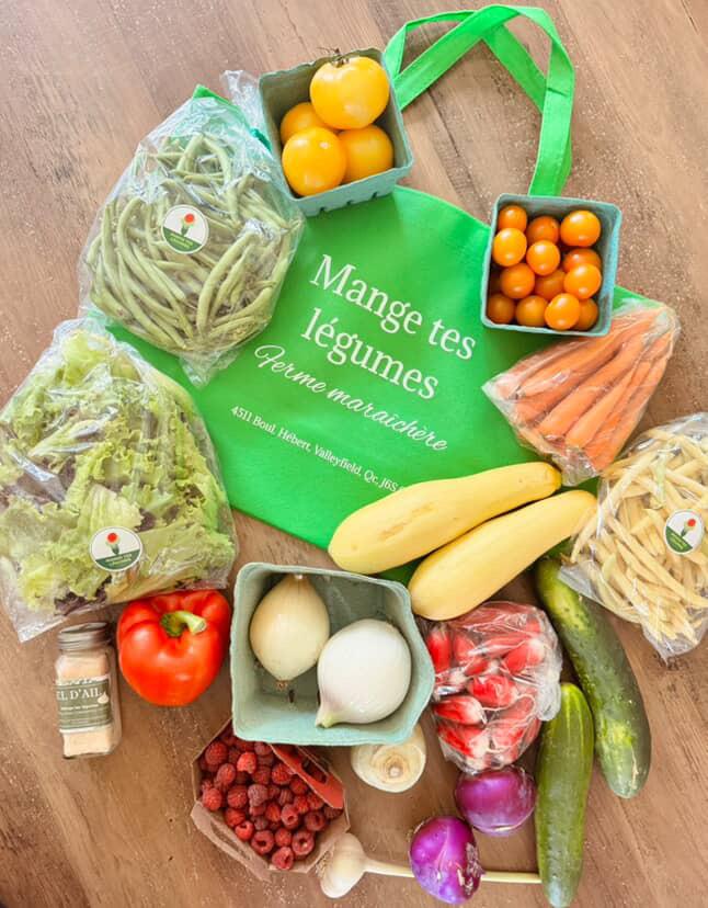 Mange tes légumes — ferme locale au Québec